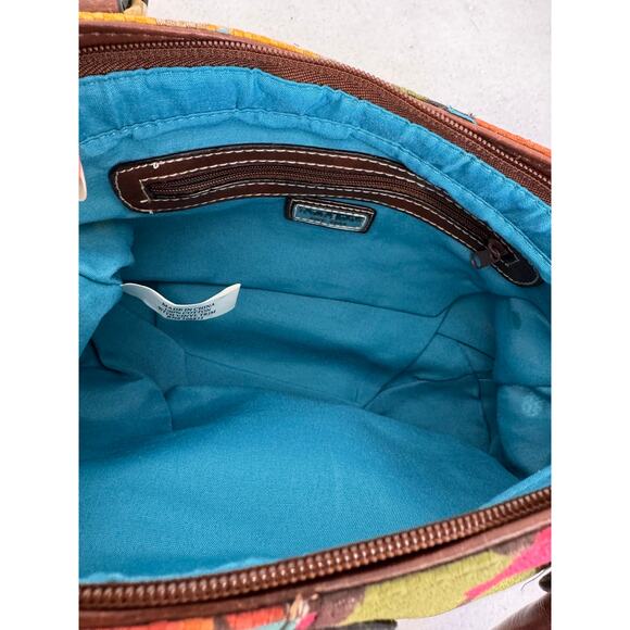 Rosetti Eden Floral Mini Shopper Bag Brown Handles Boho Retro Y2K shoulder bag - Picture 9 of 10